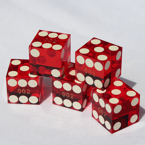 ลูกเต๋าคาสิโนระดับมืออาชีพ ขนาด 19 มม. ลูกเต๋าแบบคาสิโนสำหรับเล่นเกมคราปส์ ความแม่นยำสูง พร้อมขอบและมุมคมกริบ - Product Image 4