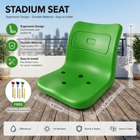 Sièges de tribune durables en HDPE pour stade, football, soccer, extérieur, résistants aux intempéries, sièges de spectateur pour arène
