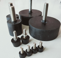 Fabricant de pièces en caoutchouc, amortisseur en caoutchouc PU moulé avec insert métallique personnalisé, vulcanisation par compression, dureté Shore, ISO 9001