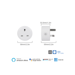 Enchufe Inteligente para Reino Unido FY41 <span class=keywords><strong>VeSync</strong></span> Wifi Sin Monitor de Energía 16a Puede Personalizar el Firmware Basado en la Serie Esp Interruptores Eléctricos Enchufe - Product Image 3