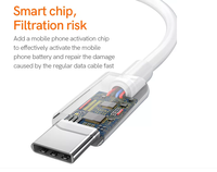 Kabel Data USB-C 5A Pengisian Cepat IOS Grosir Pabrik dengan Pelindung Anyaman Bahan TPE/PVC