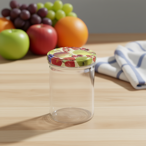 Pot à visser avec couvercle TO, lot de 6, bouteille de rangement, couvercle à motif de fruits - Product Image 3