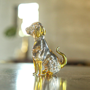 Yellow Crystal Dog Puppy Cute Birthday <b>Sweet</b> Gifts Eco-Friendly Polished Figurine Collection Animal Collectible Ornament - Product Image 4