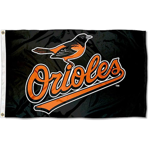 Banderas de los Equipos de la MLB, Fabricadas en China, Venta al por Mayor, Bandera de los Orioles de Baltimore de 3x5 pies, Impresa por Ambos Lados, para Exteriores, con 2 Ojales - Product Image 1