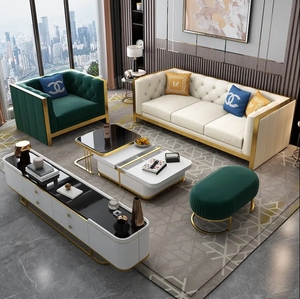 Stile moderno 1 + 2 + 3 comodo tessuto soggiorno Hotel scuola divano componibile senza poltrona gonfiabile divano rettangolare - Product Image 1