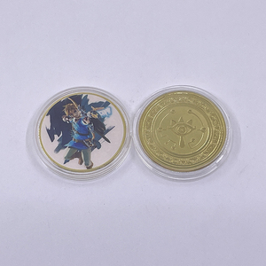 Custom Classical Metal Craft Purya Link Gold Coin Japón Anime Juego Legend of <span class=keywords><strong>Zelda</strong></span> Coin - Product Image 2
