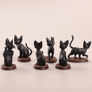 Lot de 6 figurines Jiji le chat de Kiki's Delivery Service pour micro-paysages, décorations de jardins et pots, jouets et poupées en gros - Product Image 5
