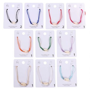 Cavigliera con conchiglia colorata Lucky Knot, gioielli alla moda per donna, set da 12 pezzi - Product Image 2