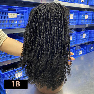 Perruques bouclées Pixie SDD densité 250 % en gros, perruques frontales en dentelle HD 13x4 en cheveux humains, perruque bouclée profonde sans colle pour femmes noires - Product Image 5