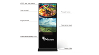 Quiosco de pantalla táctil para interiores, quiosco de recepcionista digital, software de quiosco Digital para señalización digital