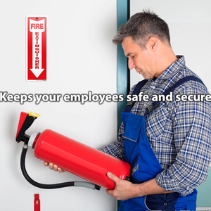 Señal de flecha para <span class=keywords><strong>extintor</strong></span> de incendios, señal de carretera de aluminio reflectante personalizada de 12*4 pulgadas para el lado de la calle y la residencia privada, señal interior - Product Image 5