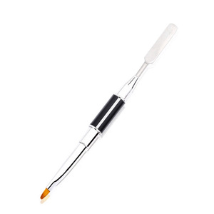 Pinceau à double tête rapide pour photothérapie et stylo applicateur de colle en acier pour extension et gaufrage d'ongles - Product Image 4