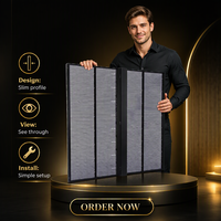 Écran LED transparent d'intérieur P3.91-P7.81 1000x1000mm 4500cd Mur vidéo couleur pour publicité sur vitrine