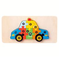 Bloques de Construcción de Madera Ecológicos Personalizados OEM ODM para la Educación Temprana, Rompecabezas de Animales y Transportes para Niños