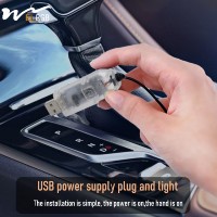 Bande LED RGBIC WELRGB pour tableau de bord de voiture, éclairage d'ambiance magique, compatible Tesla Model 3/Y, 5V, étanche IP62, garantie 2 ans