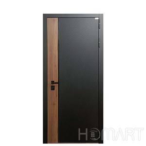 <span class=keywords><strong>Porte</strong></span> <span class=keywords><strong>d</strong></span>'<span class=keywords><strong>entrée</strong></span> de luxe Homart, design <span class=keywords><strong>bloc</strong></span> de couleur en métal et grain de <span class=keywords><strong>bois</strong></span>, serrure intelligente et fenêtre latérale en verre - Product Image 5