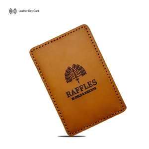 Thẻ khóa RFID bằng da số lượng lớn cho hệ thống an ninh khách sạn, mã hóa và in ấn tùy chỉnh - Product Image 2