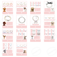 Collier Réglable en Strass et Perles pour Chat et Chien, Bijoux pour Animaux de Compagnie – Vente en Gros d'Accessoires pour Animaux