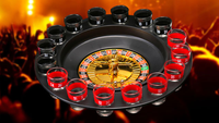 Jeu de vin Shot Drinking Roulette Set avec Casino Spin Glass Shot Party Bar Game