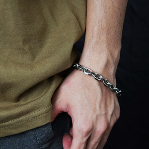 Fashion Stainless Steel Men Chain <strong>Bracelets</strong> Non Tarnish Stainless Steel Silver <strong>Gold</strong> Rolo Cable Link Chain <strong>Bracelet</strong> for Men <strong>Boys</strong> - Product Image 6