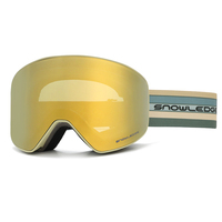 Lunettes de ski magnétiques élégantes et personnalisées, lunettes de snowboard tendance avec verres anti-buée pour les sports de plein air, lunettes de neige