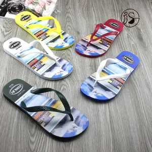 Flat Bottom Comfort Logo Flip Flop For Men Custom Flip Flop Men Flip Flops