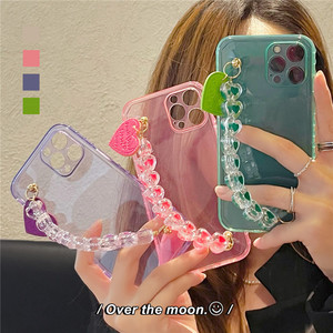 Funda de teléfono suave con cadena y pulsera de corazón de amor, carcasa trasera para iPhone 12 Pro Max Mini 11 Pro Max XR X XS Max 7 8 Plus SE <span class=keywords><strong>2021</strong></span> - Product Image 6