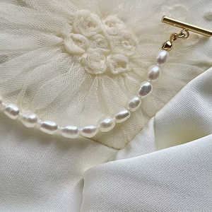 Pulsera de Perlas de Arroz Naturales Retro WENCHI, 17 cm de Largo, Accesorio de Joyería Elegante y Atemporal - Product Image 4