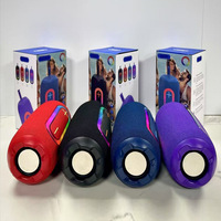 Altavoces Portátiles RGB de 10 W de Tela para un Sonido Potente, Altavoz Inalámbrico para Fiestas, Altavoz Estéreo Inalámbrico para iPhone