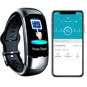 Pulseira inteligente spovan h02, smart watch saudável com ppg hrv ecg, à prova d' água, vestível, smartwatch com ecg, pressão arterial