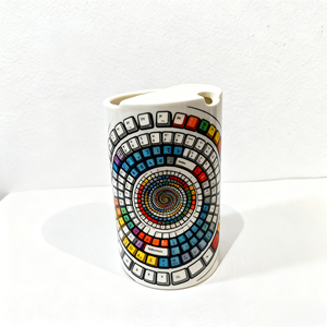 Custom Handmade Porcelain Mug - Unique Holiday Gift with Computer Keyboard Art