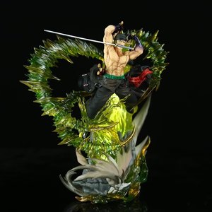 Figura DE ACCIÓN DE Roronoa Zoro de One Piece de <span class=keywords><strong>Anime</strong></span> de 30cm, modelo de PVC de fantasmas de isla luminosa para colección o regalo - Product Image 1