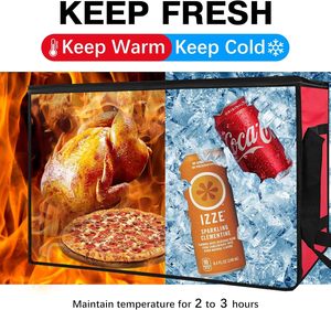 Factory Insulated Carrier <b>Bags</b> <b>Tote</b> Leakproof Storage Thermal Handbag for <b>Lunch</b> Food Travel Camping Picnic Cooler Pizza <b>Bag</b> - Product Image 2