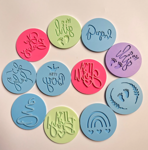 Outils <span class=keywords><strong>de</strong></span> boulangerie anniversaire mariage EID Mubarak acrylique Fondant moule Embosser Cookie chocolat timbre outils <span class=keywords><strong>de</strong></span> décoration <span class=keywords><strong>mots</strong></span> anglais - Product Image 2