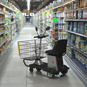 Chariot de courses à trois roues Cosco de grande capacité avec siège réglable, scooter électrique rapide pour personnes âgées - Product Image 2