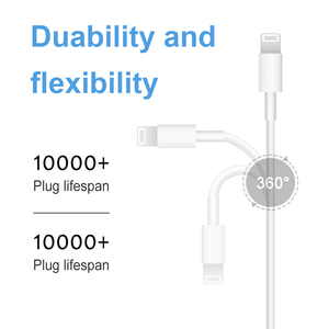 Cáp dữ liệu bán buôn PD 20W trắng Loại C để iOS 8 Pin Cáp sạc nhanh đa <span class=keywords><strong>USB</strong></span> Loại C cáp cho Bộ sạc điện thoại - Product Image 4
