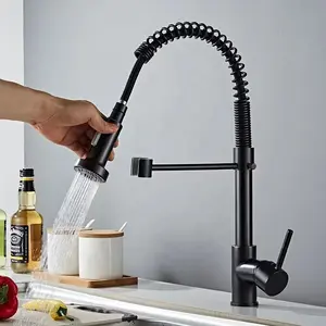 Rubinetti della cucina a molla tirano giù i rubinetti del lavello della cucina estraibili rubinetti a funzione singola