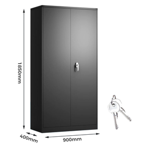 Modern Metal Garage &amp; Workshop Storage <strong>Cabinet</strong> With 2 Doors Lockable Space Saving Filing <strong>Cabinet</strong> For Office And Kitchen Use - Product Image 2