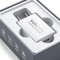 Boîte d'emballage personnalisée en carton argenté pour câble de chargeur, boîte vide pour adaptateur de chargeur de téléphone portable