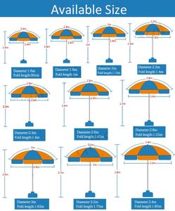 Logo personalizzato stampato pubblicità grande ombrellone da giardino forte ombrellone solare - Product Image 6