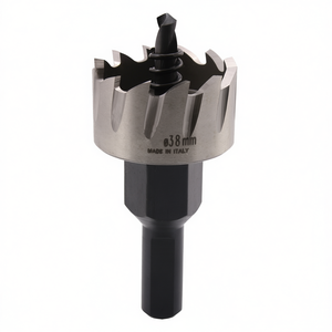 Scie cloche HSS 38 mm fabriquée en Italie pour le perçage du métal et du bois - Product Image 2