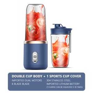 Portable Blender Mini Mixer Electric Juicer Machine Fresh Fruit Juice Blender <strong>Smoothie</strong> <strong>Maker</strong> Blender Cup Bottle F Travel Kitchen - Product Image 4