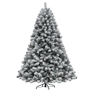 Árbol <span class=keywords><strong>de</strong></span> Navidad <span class=keywords><strong>de</strong></span> PVC flocado, venta al por mayor directa <span class=keywords><strong>de</strong></span> fábrica, árbol artificial <span class=keywords><strong>de</strong></span> nieve espesa <span class=keywords><strong>de</strong></span> 6 pies/7 pies para decoración navideña del hogar. - Product Image 2