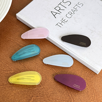 Pince à cheveux pour femmes de Style de mode couleurs de bonbons carré/ovale BB pince frange épingle à cheveux goutte d'eau conception acétate Bobbie Pin