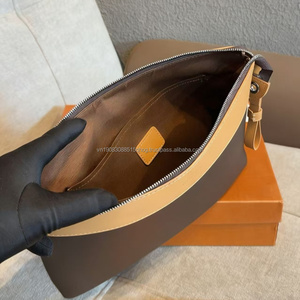 Bolso de Mano de Lujo para Hombre, Diseño Vintage, Pequeño, de Piel Sintética, con Cierre de Cremallera, para Cosméticos - Product Image 2