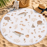 Wholesale Photo Printed Refreshing Odor Absorbent Fabric Beach Towel Microfiber Cotton for Swimming