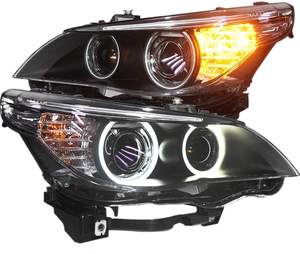 Faros Delanteros LED CCFL Angel Eyes para <span class=keywords><strong>BMW</strong></span> E60 <span class=keywords><strong>523i</strong></span> 525i, Años <span class=keywords><strong>2003</strong></span> a 2004, Compatibles con el Coche Original con Bombillas de Xenón HID LF - Product Image 2