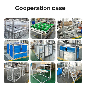 Fournisseur de profilés en <span class=keywords><strong>aluminium</strong></span> à rainure en <span class=keywords><strong>T</strong></span> 4040 sur mesure, argent blanc, tempérament T3-T8, longueur de 1 mètre - Product Image 4