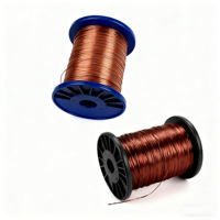 Cable de Cobre Esmaltado Plano de Poliuretano Sólido, Cumple con ROHS, para Transformadores de Alta Frecuencia y Aplicaciones Automotrices con Clasificación IP65