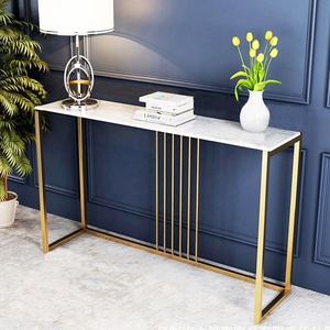 USA FREE SHIPPING 120CM Modern Glam <strong>Console</strong> <strong>Table</strong> Popular Home Entryway Marble Sofa Porch Bar Accent <strong>Table</strong> - Product Image 4